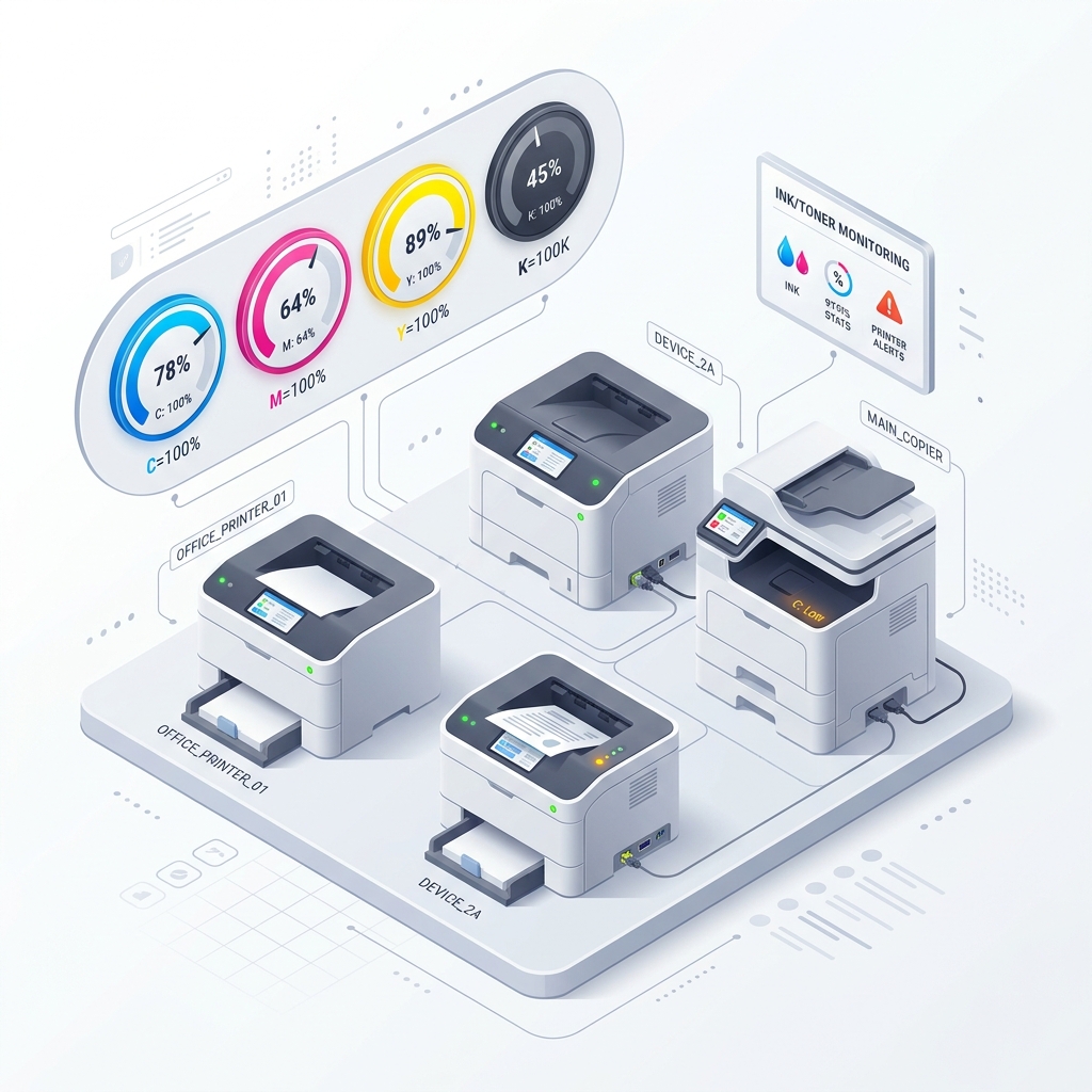 CMYK 소모품 잔량 모니터링